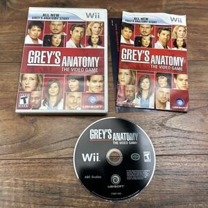 Rare Nintendo Wii Grey's Anatomy The Video Game 2007 US Version Ubisoft‎